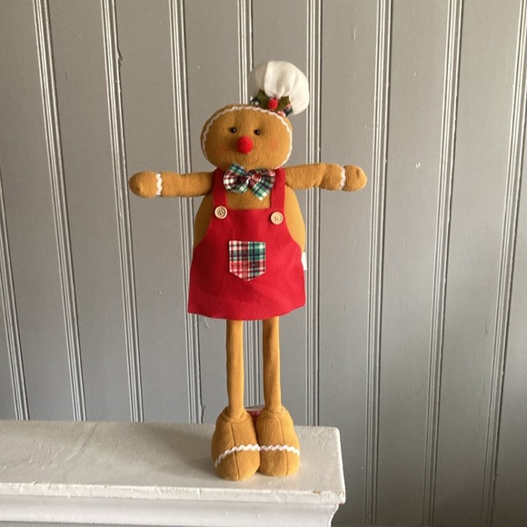NWT- 24” Absolutely Precious- Holiday Baker Gingerbread Decoration w/Hat & Apron - Picture 10 of 16